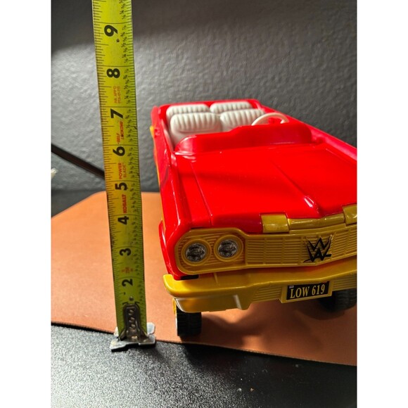 WWE Wrestling Action Figure Car Red Gold Flame Convertible Low Rider Toy - Picture 10 of 10